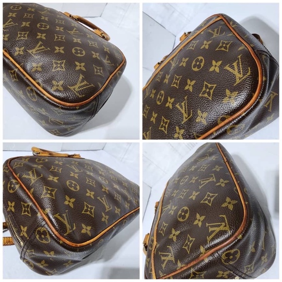 Authentic LOUIS VUITTON Monogram Canvas Trouville Bag Brown - Picture 10 of 15
